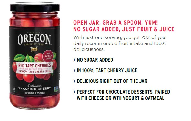 2 Pack Tart Cherry Cans 145 oz Water