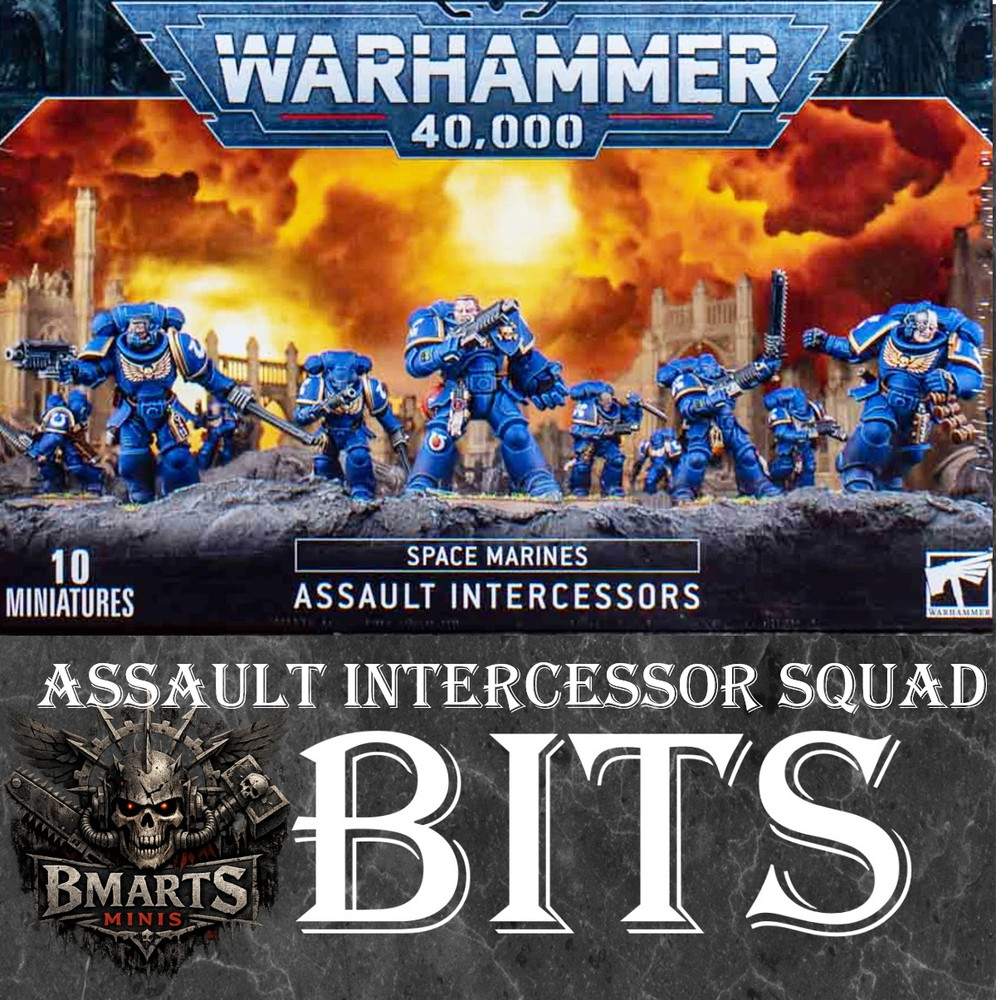 Warhammer 40k Space Marines Assault Intercessor Squad BITS Multi Listing