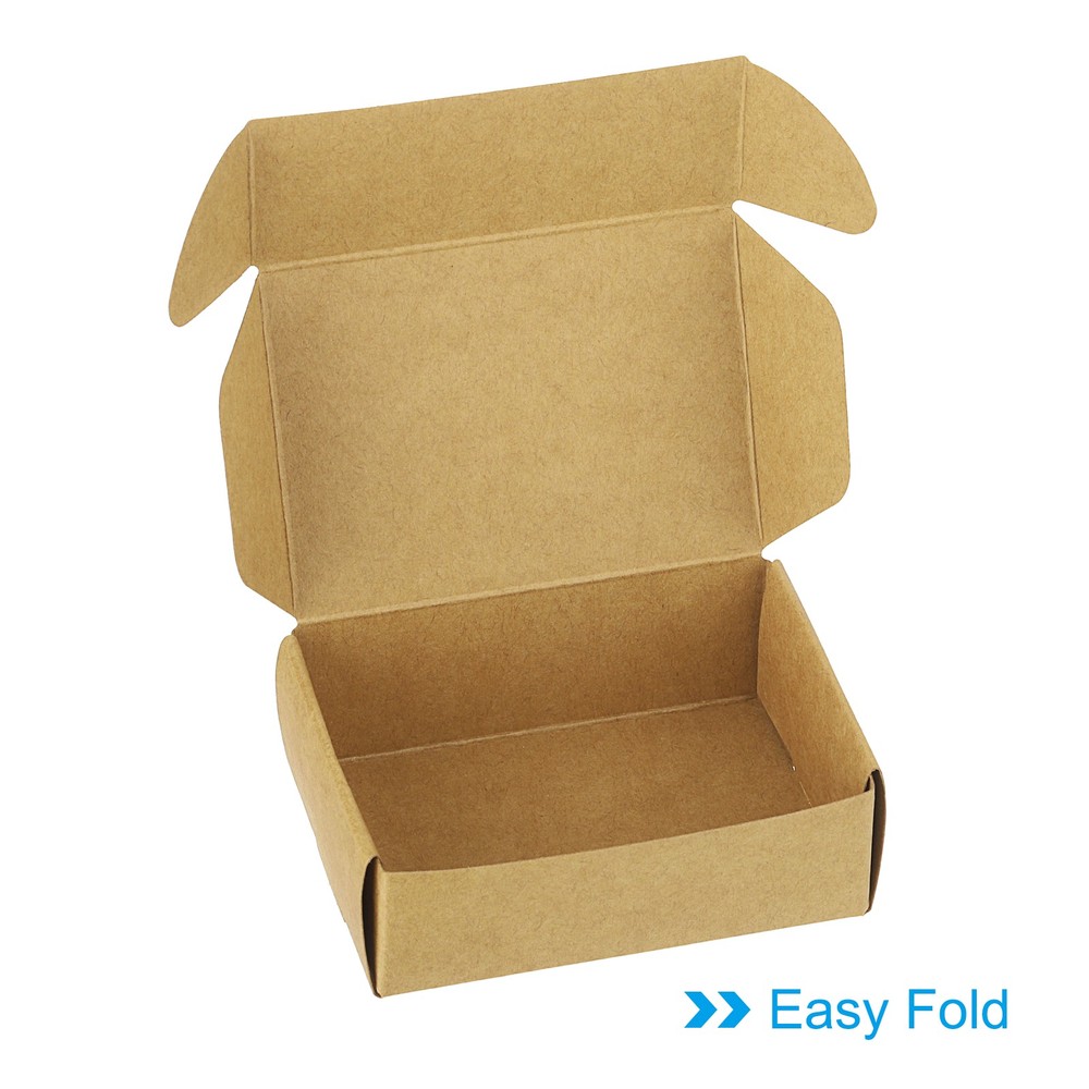 20 Pack 3.3x2.4x1.2" Paper Soap Box Soap Boxes Rectangle Brown