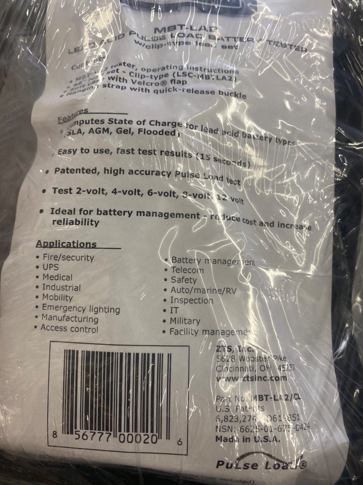 ZTS MBT-LA2 Multi-Battery Tester