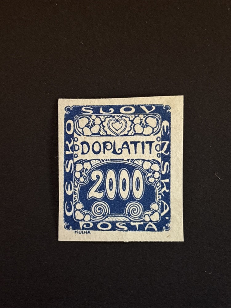 Czechoslovakia 1919 Postage Due, J14 Mi P14 OG Mint MLH