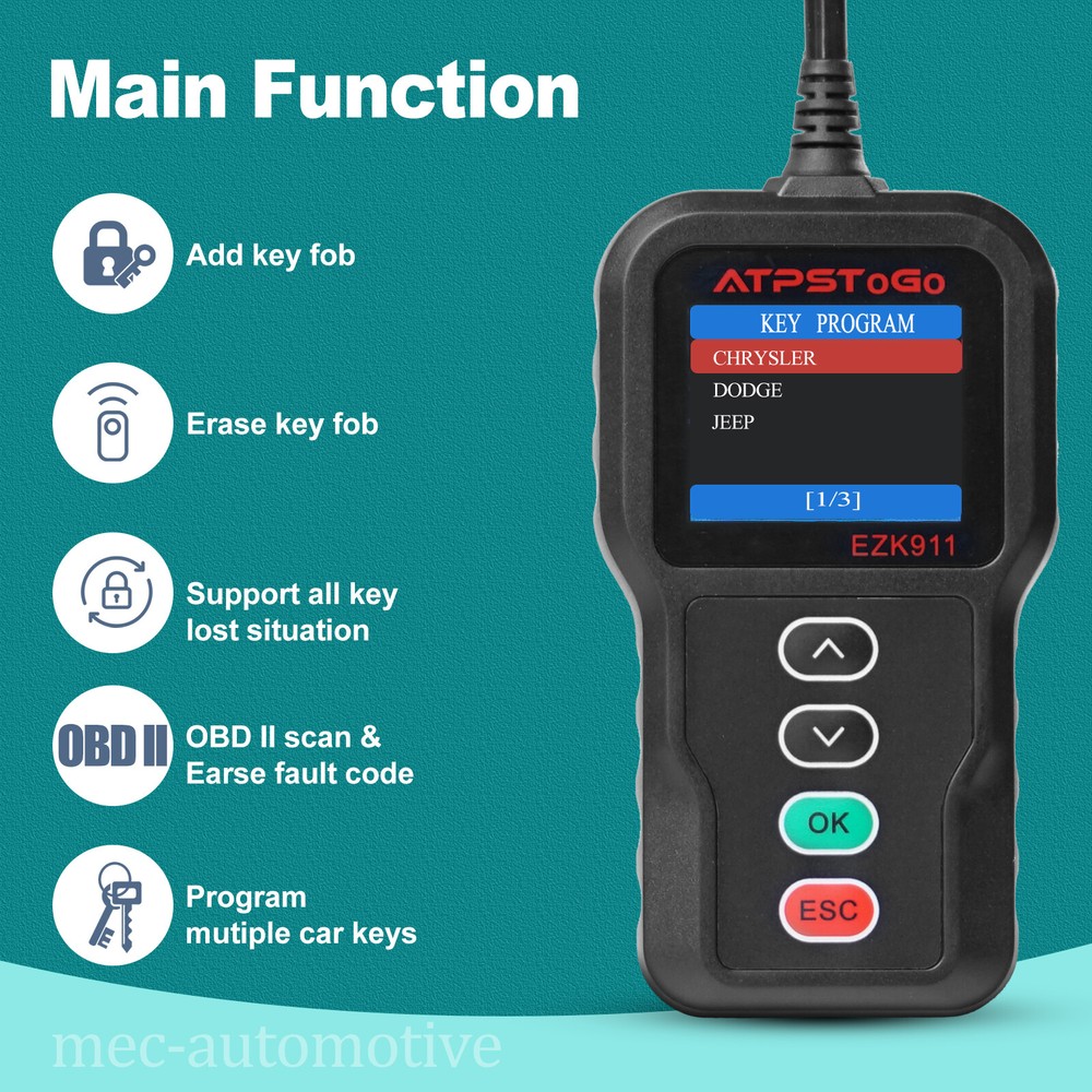 New Program DIY Remote Key Fob & Tool For 2003-2017 Dodge Ram 1500 2500 3500