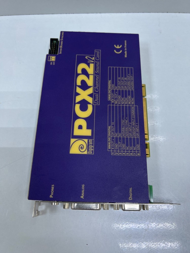 DIGIGRAM PCX 22 PCI PROFESSIONAL SOUND CARD
