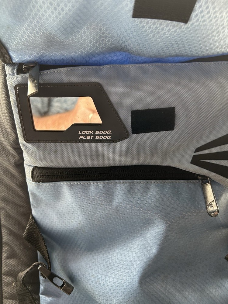 Easton Ghost Baseball Softball Backpack Light Blue/Black Bat Compartment