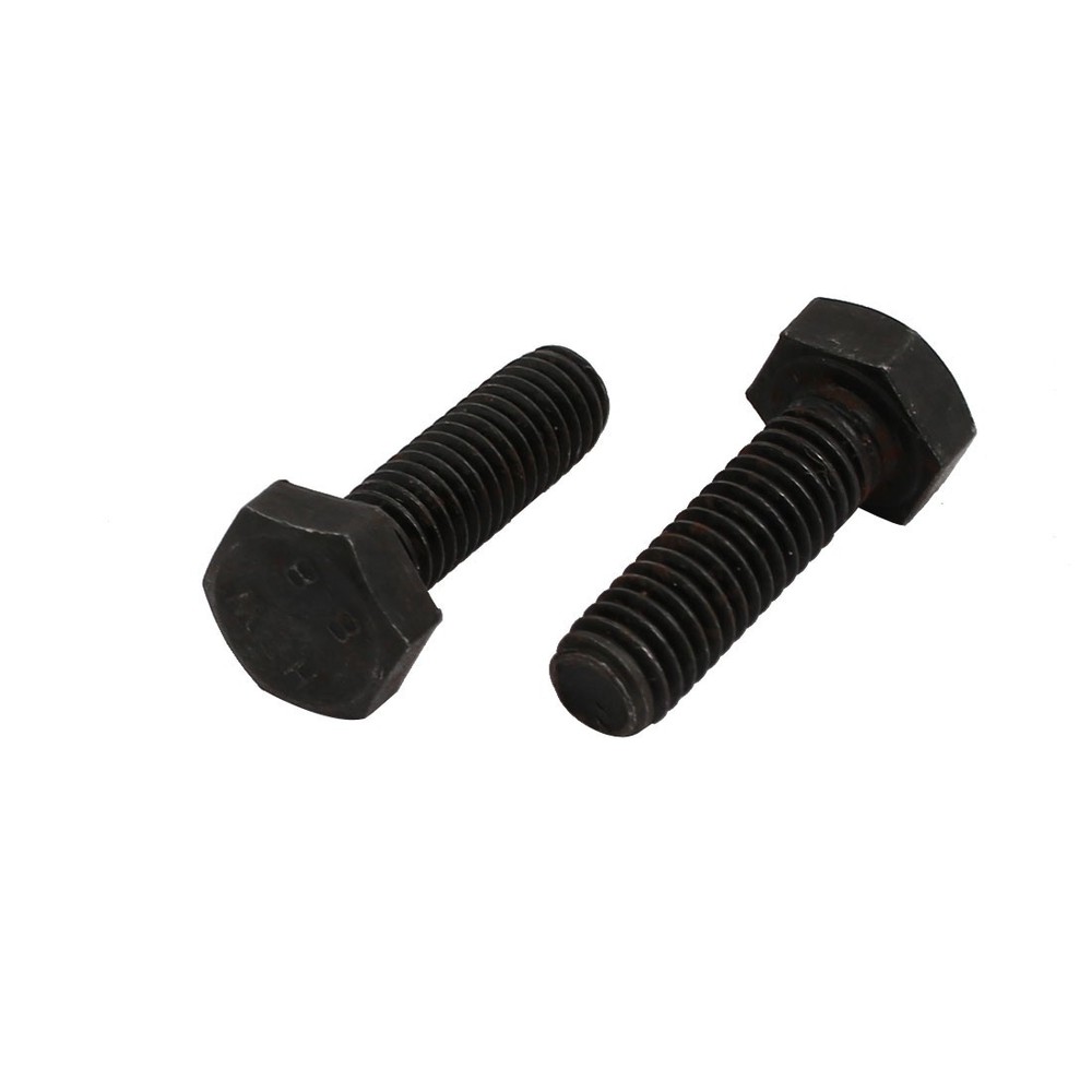 8.8 Grade M6x20mm Full Threaded Left Hand Thread Hex Head Bolt 4pcs