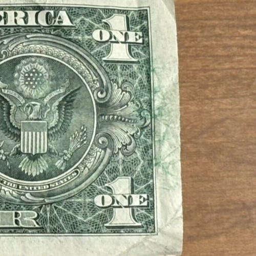ERROR 2021 $1 Bill Reserve Note INK SMEAR SMUDGED