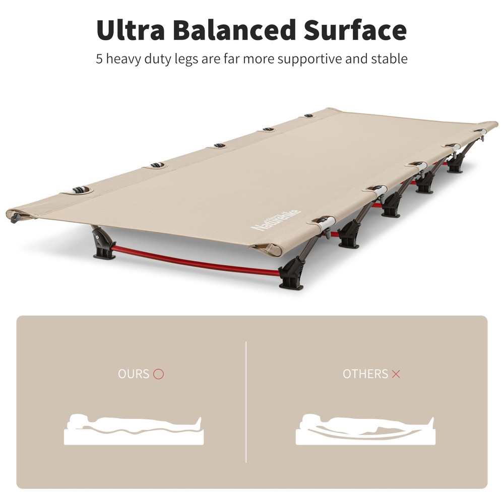GreenWild Camping Cot, Ultralight Folding Backpacking Cot, 60-Second Easy Set...