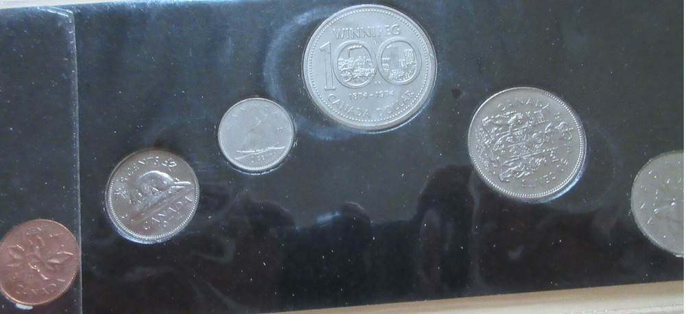 1974 Canada Year Set. 6 UNC COINS RJ
