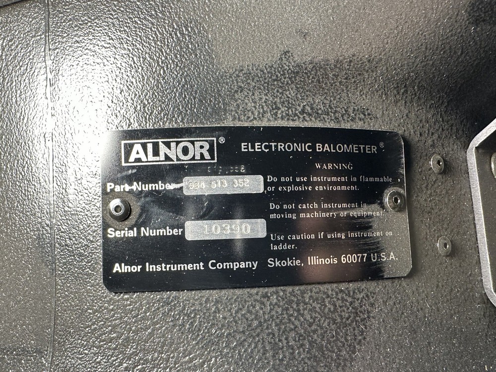 ALNOR 534513352 ELECTRONIC BALOMETER