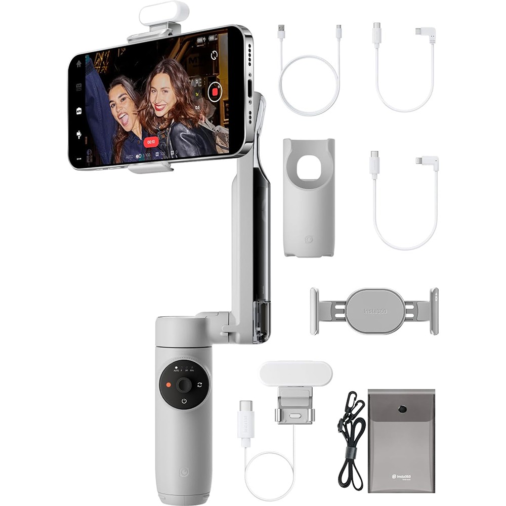 Insta360 Gimbal Stabilizer Creator Kit w/ 3-Axis Stabilization; AI Tracking - Op