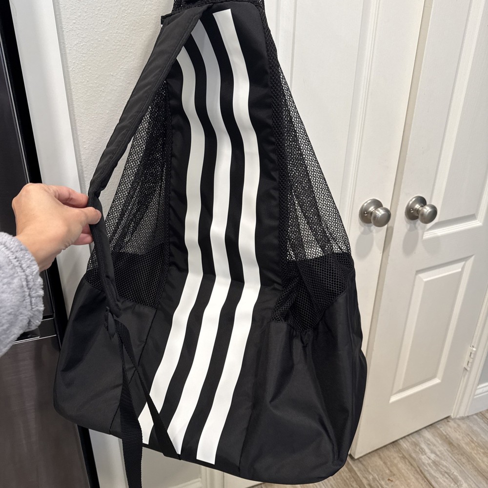 🏐🏀🎾Adidas Stadium Ball Bag Black White ⚽️🏈🥎