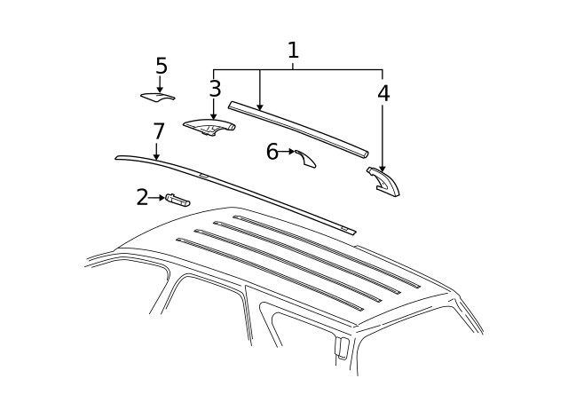 Genuine GM Side Rail 19177195