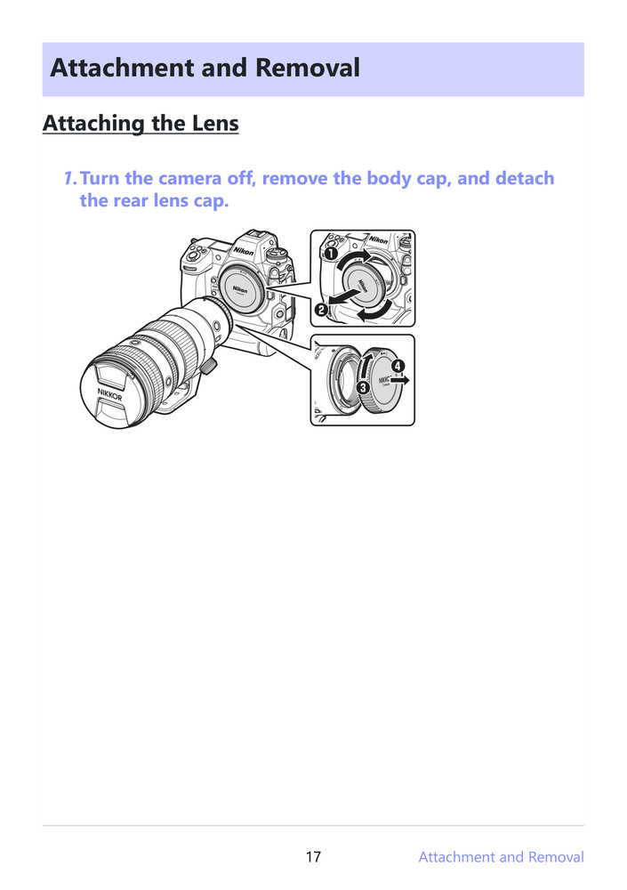 Nikon Nikkor Z — Reference Guide Manual — 40 Pages — Half Size 5.5x8.5