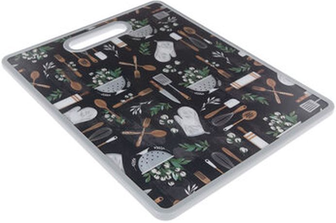 Kitchen Plastic Cutting Board (12"x15") KITCHEN ITEMS,KITCHENWARE, grey frame,HL
