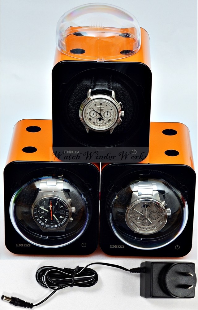 Fancy Brick Triple Automatic Watch Winder system-model: 3FB-F-CLRS -BRILLIANT!