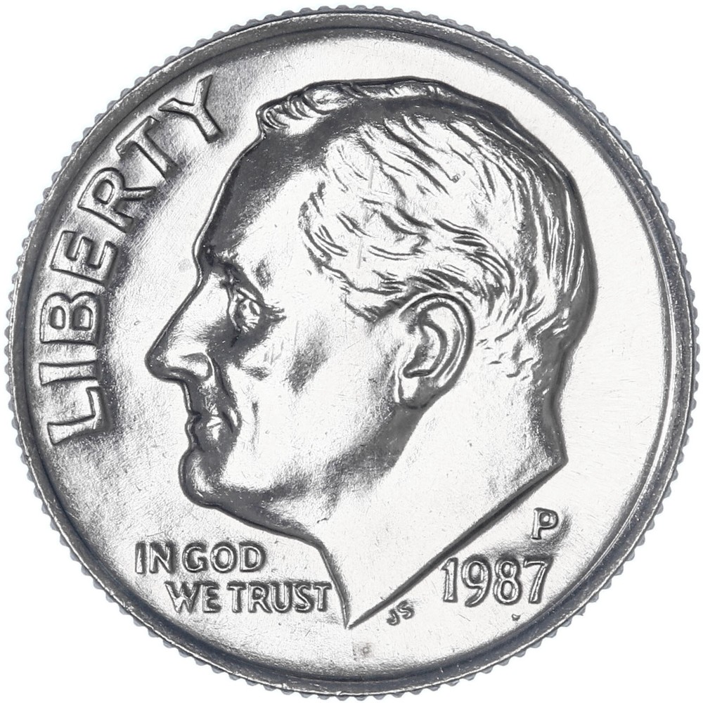 1987 P Roosevelt Dime BU US Coin