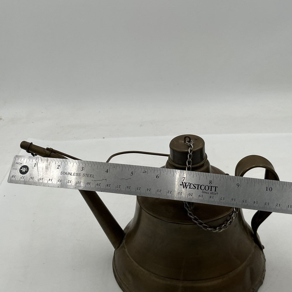 Antique Hand Made Copper Kettle Decoration Kitchen Fire Tea Pot Primitive