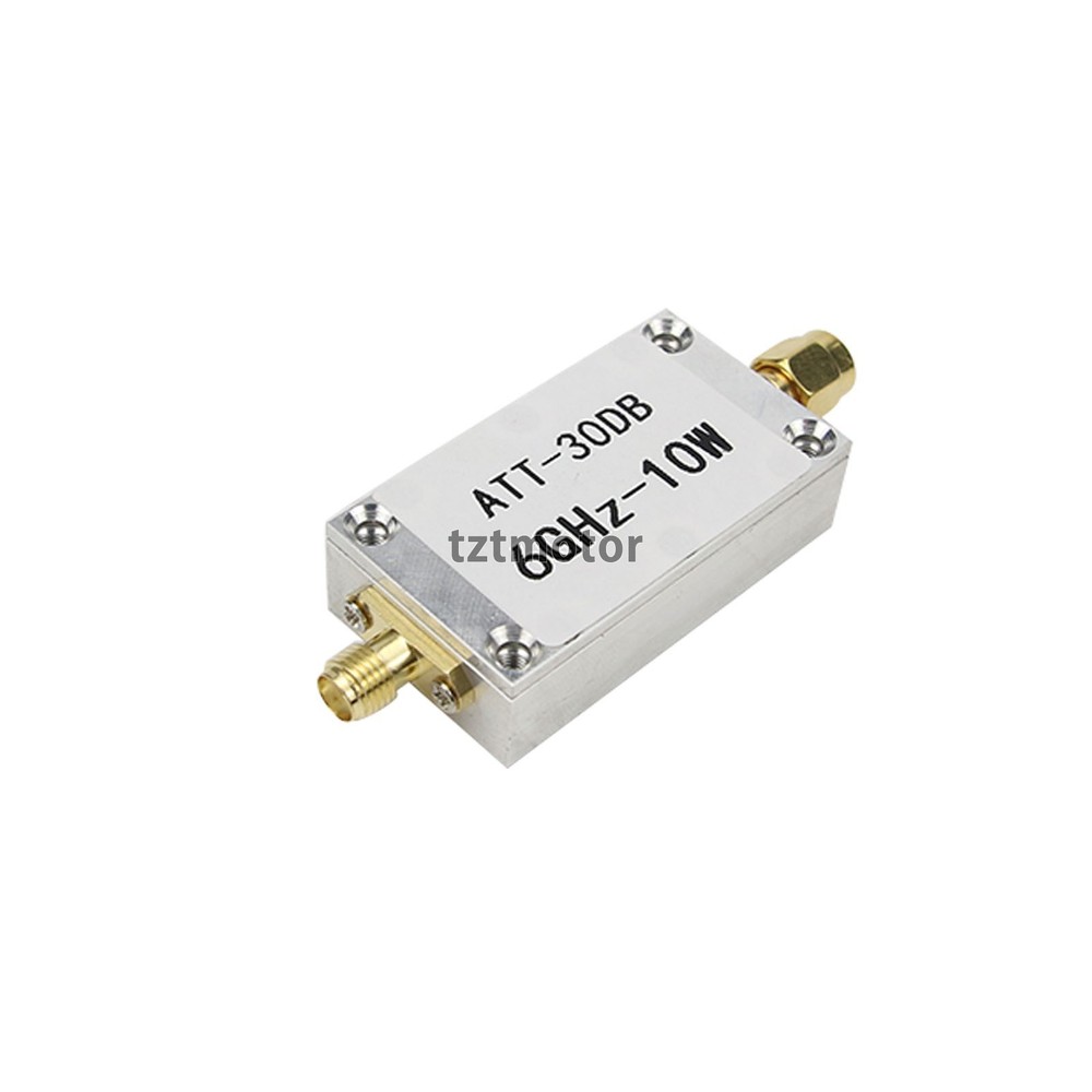 10W 30DB RF Attenuator SMA Fixed Attenuator Work+Power Meter Spectrum Analyzer