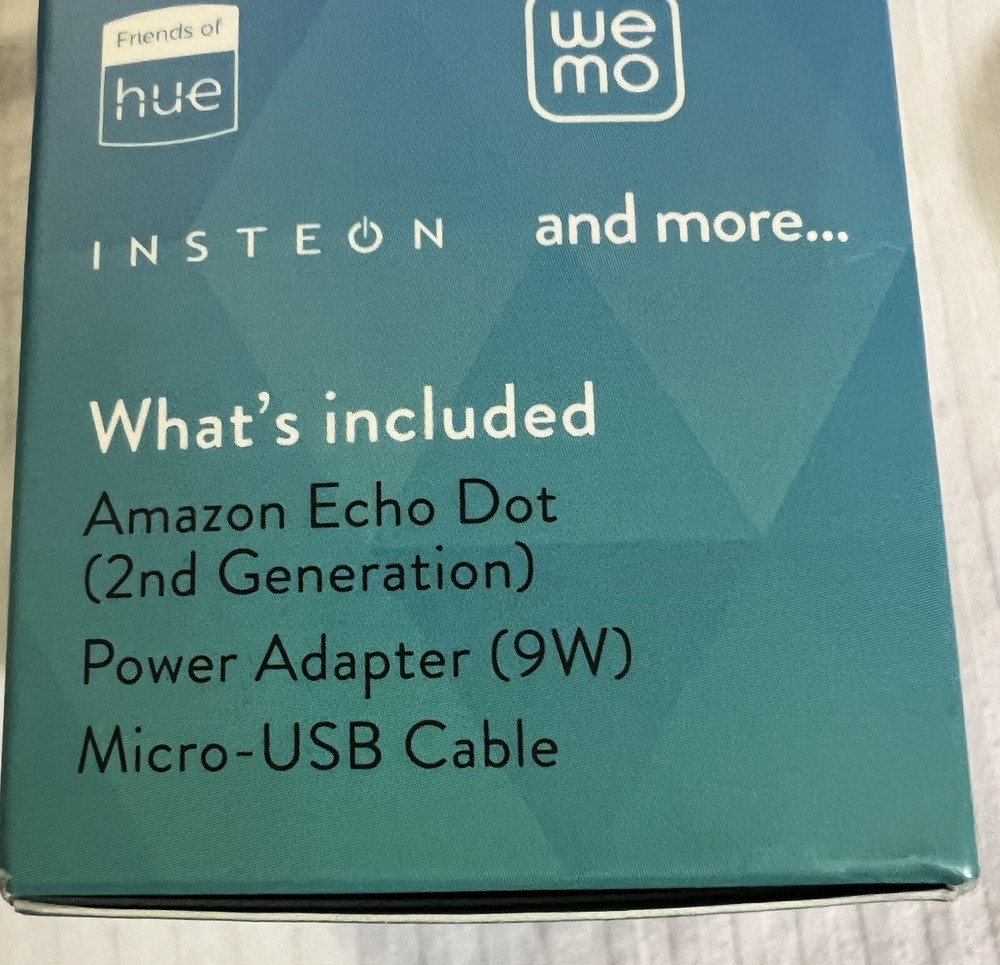 Amazon Echo Dot 2nd Generation White NIB (Open Box)