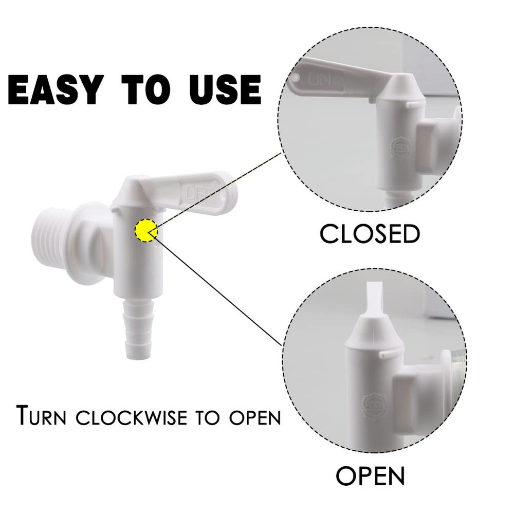 2-Pack Bottling Bucket Plastic Spigot Replacement for Beer Wine