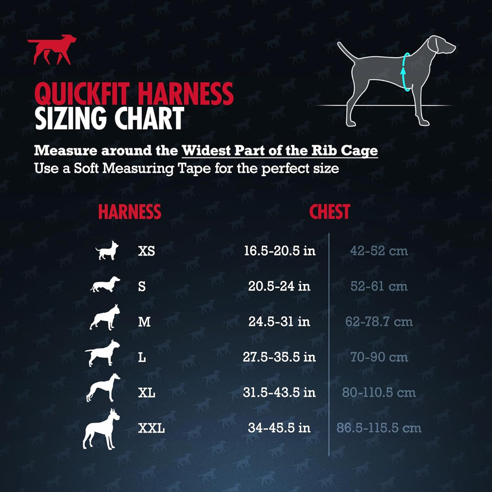 Fast Fit Harness for Extra Large Dogs | No Pull No Choke, Escape-Proof | Rugged