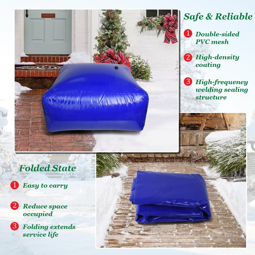 1056 Gal Foldable Water Storage Container, Durable PVC Material