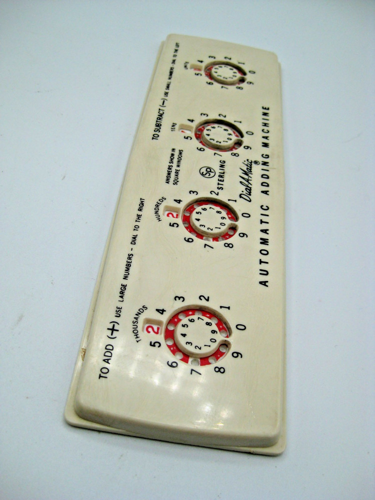 Vintage Sterling #565 Dial-A-Matic Automatic Mechanical Adding Machine