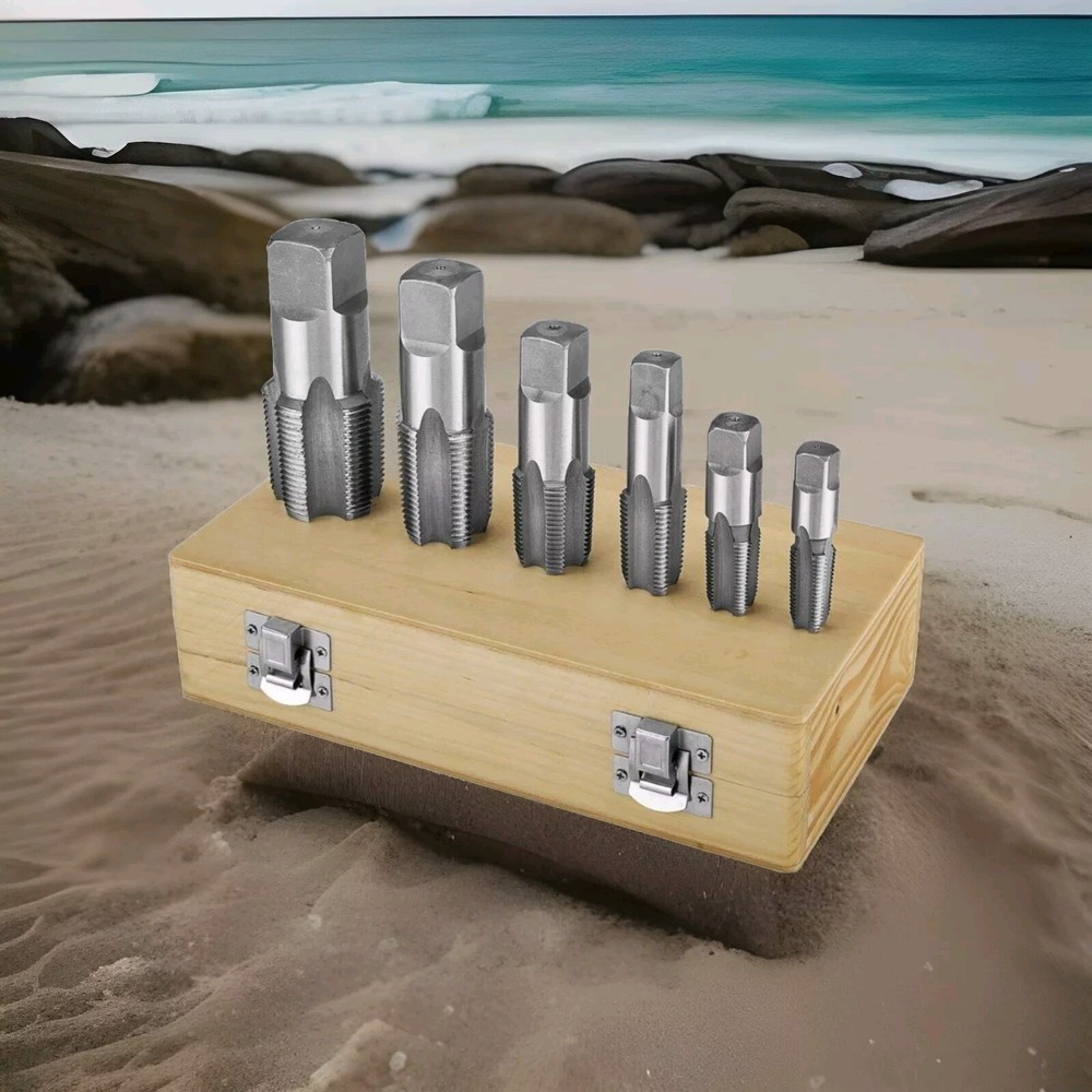 PITTSBURGH Pipe Tap Set, 6 Piece