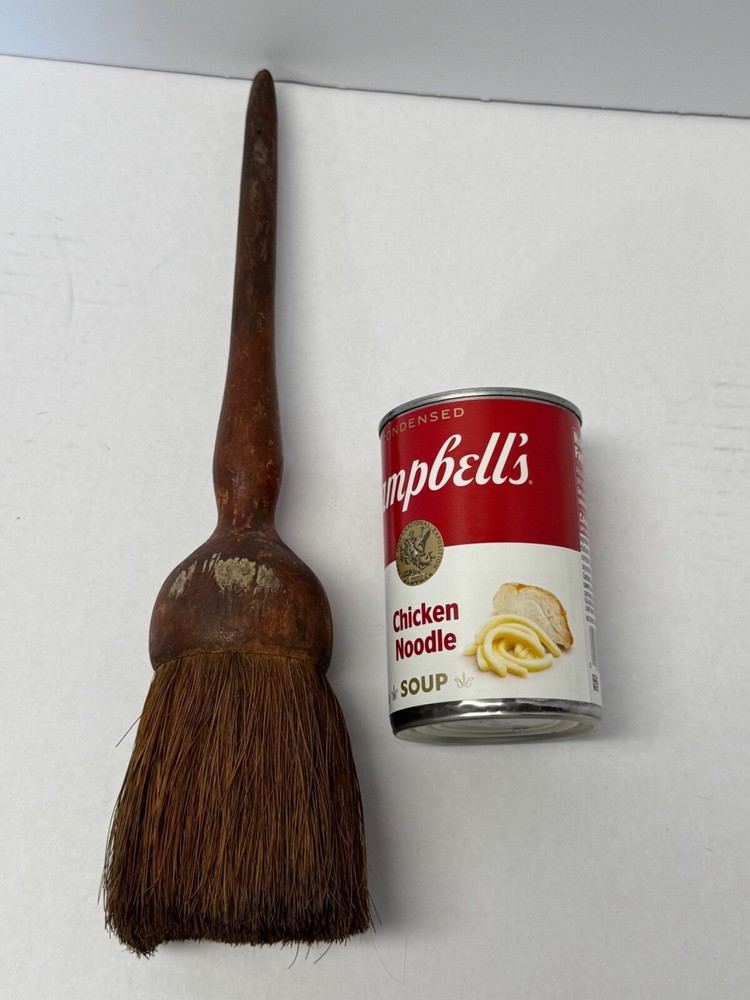 Large Antique Round Paint Brush 12 ½"
