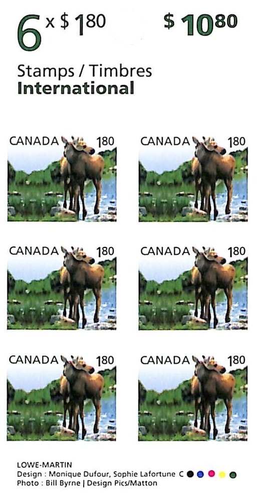 Canada - Booklet BK478 - Scott 2512 - Moose - 2012