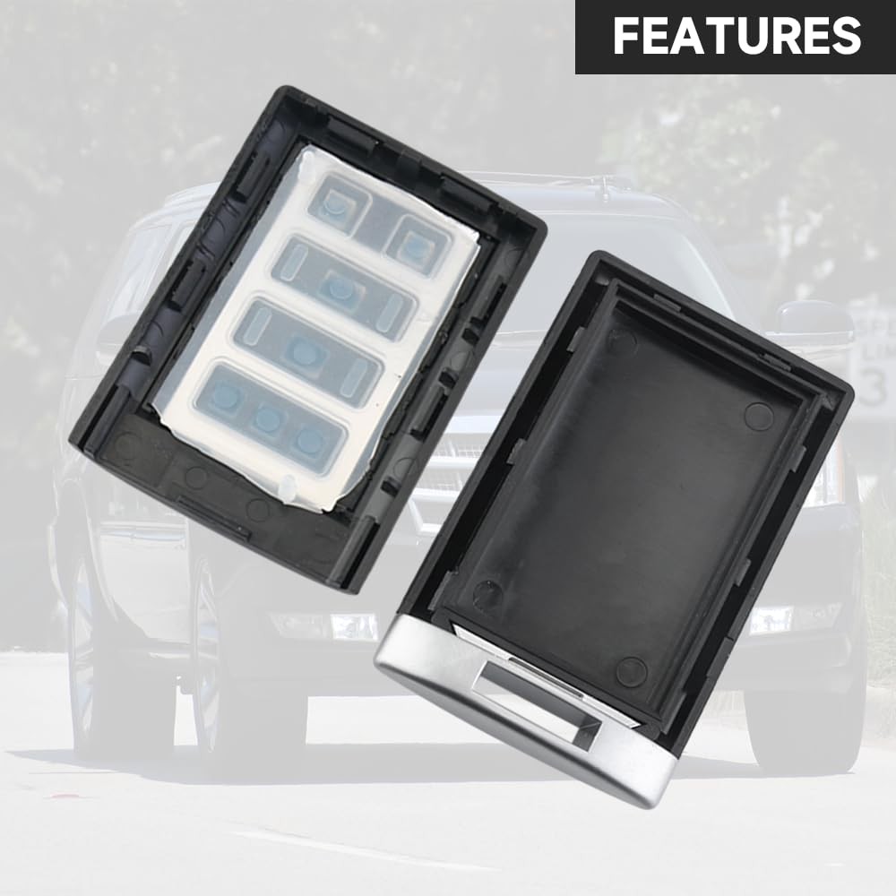 Key Fob Cover Case Replacement 6 Buttons Remote Control Shell -...