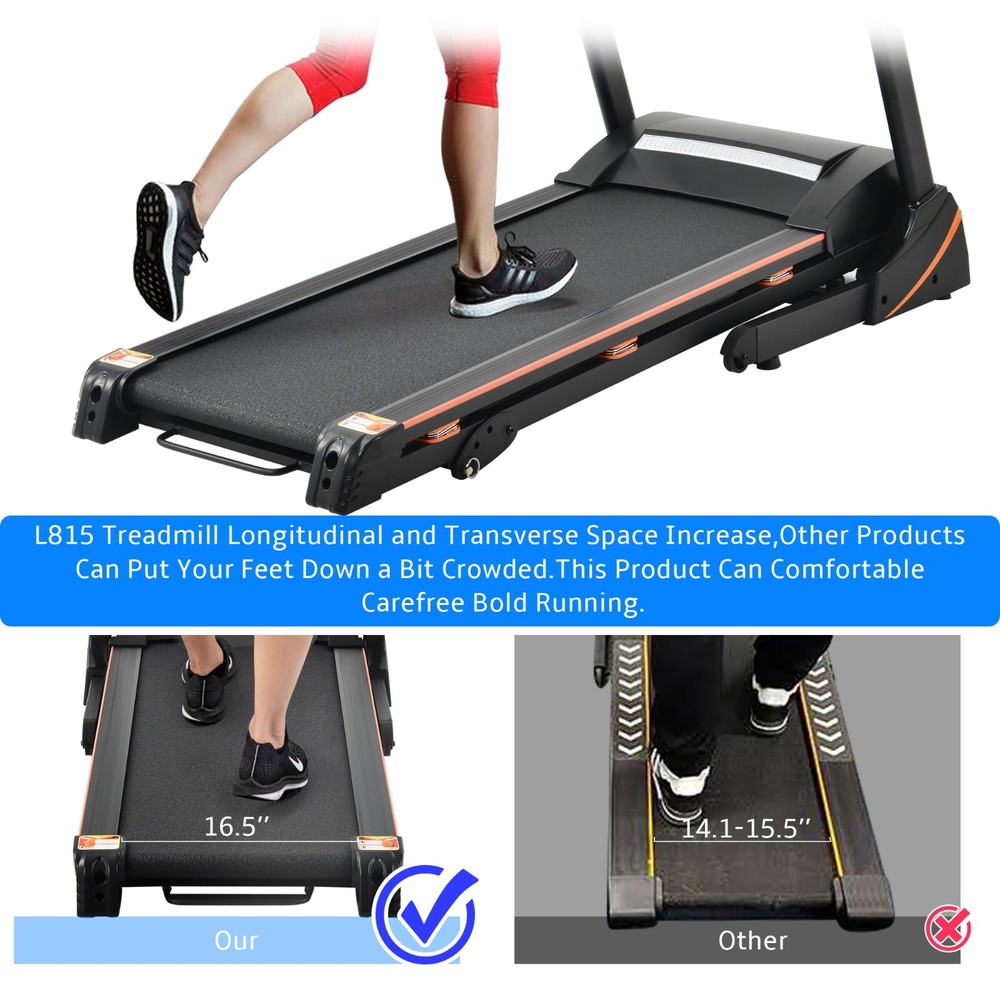 3.25HP Folding Treadmill with Incline Adjustable Speed Running Exercise Machine