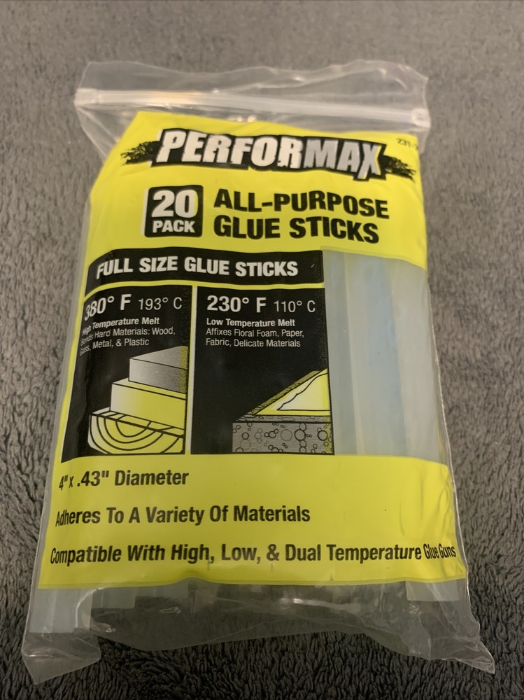 Performax 20 Pack All-Purpose Glue Sticks