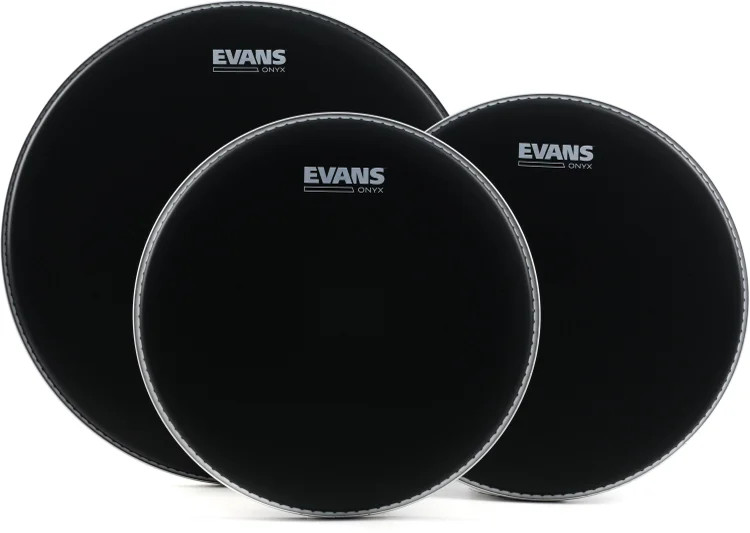 Evans Onyx Coated 3-piece Tom Pack - 12/13/16 inch