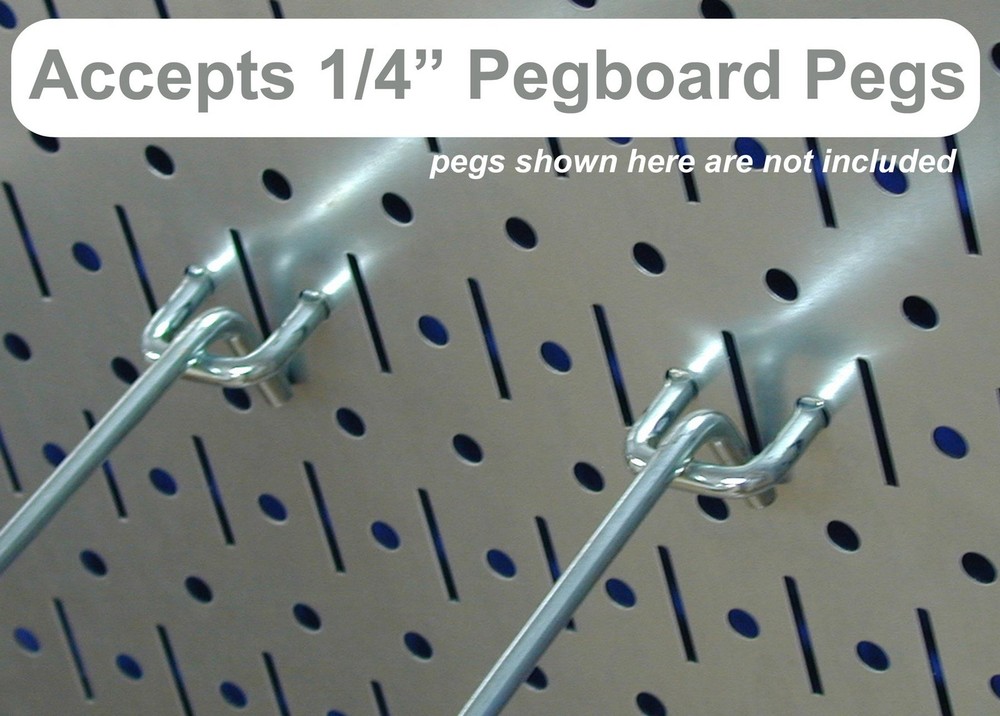 4 Ft Metal Pegboard Organizer Tool Storage Kit, Black Large