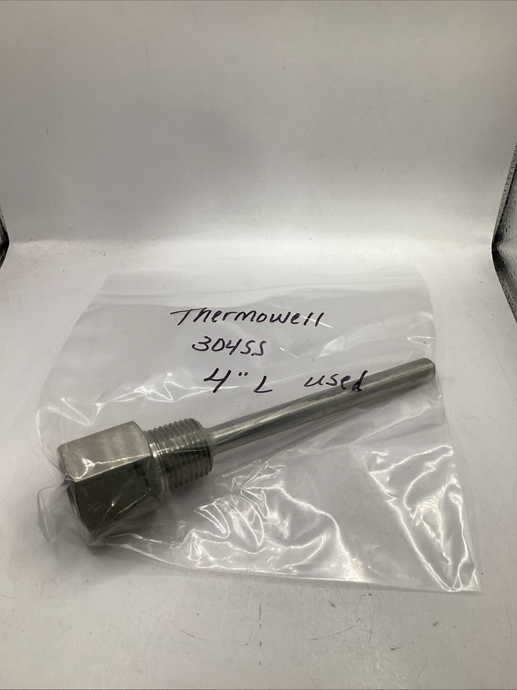 Thermowell 304SS  4" L  USED