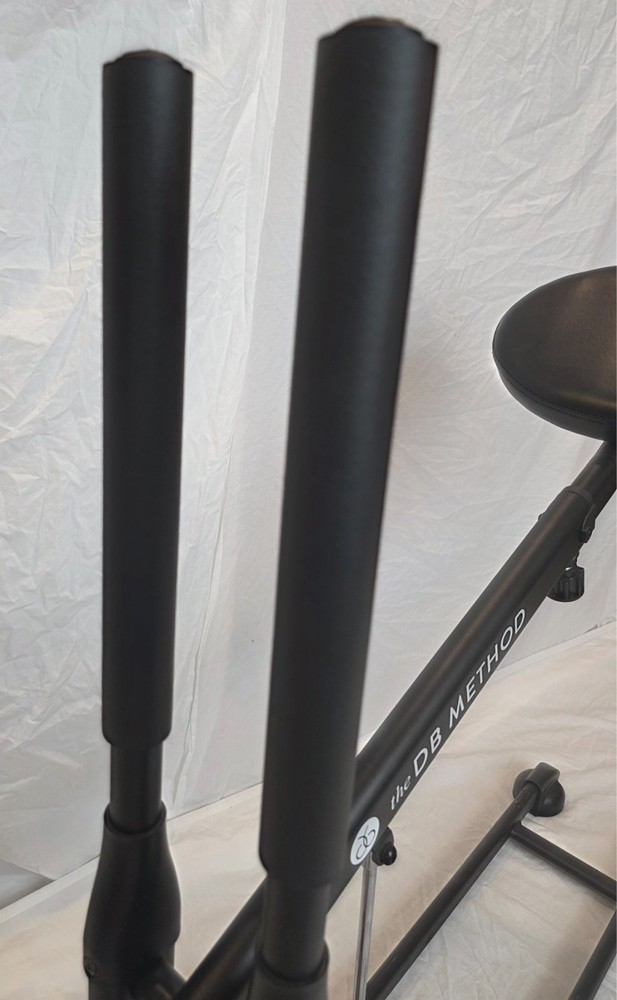 The DB Method Black Padded Seat Exercise Foldable Squat Workout Machine