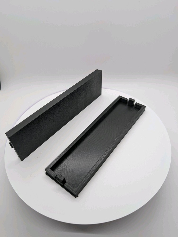 2x - 5.25 inch disk drive bay cover Solid  black replacement