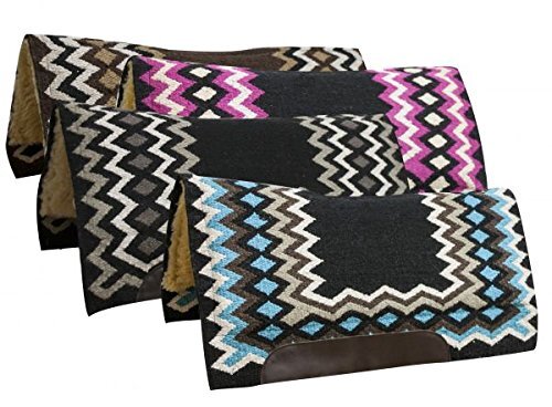 Showman 34"x36" Contoured Wool Top Cutter Style Saddle Pad