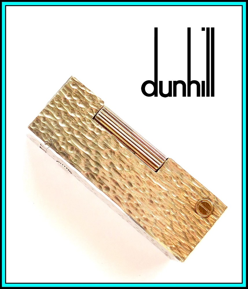 DUNHILL Rollagas Silver Plated LIGHTER / Briquet, with Box & Papers - SERVICED