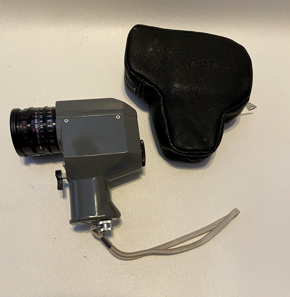 SOLIGOR SPOT SENSOR Metal Analog Spot Light Meter w/Cover - Tested Working