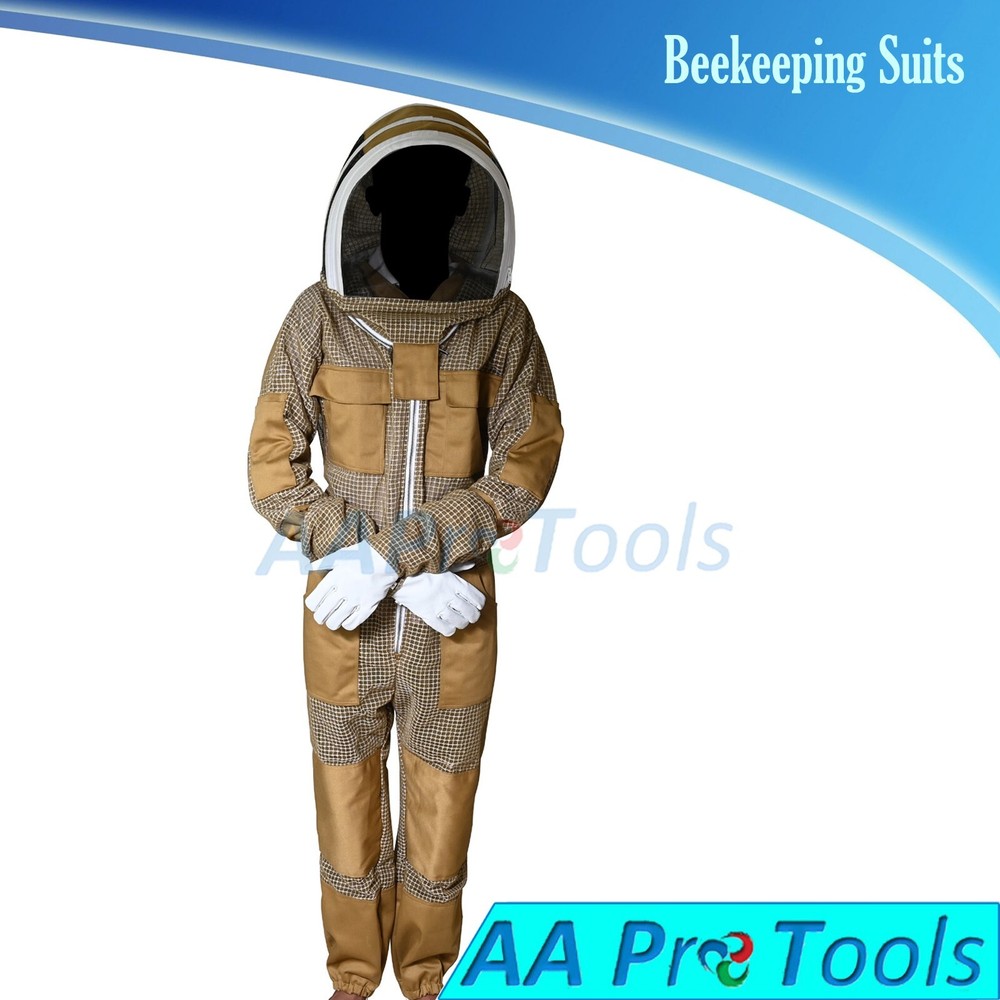 Professional 3 Layer Beekeeping Protection Suit Protective full Body Suit Large