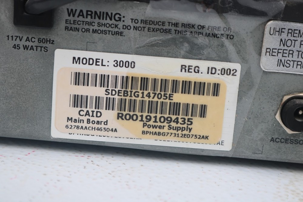 ECHOSTAR Dish Satellite TV Receiver Model 3000