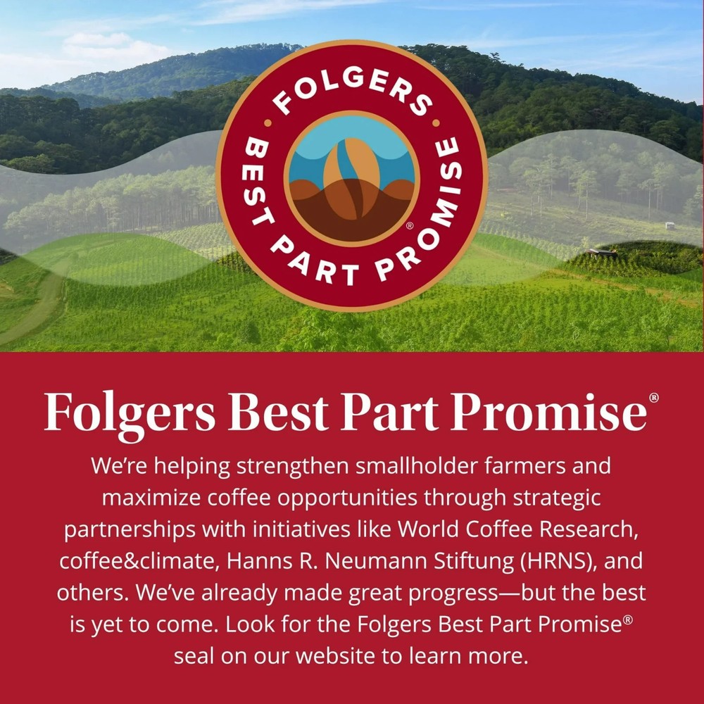 Folgers Classic Roast Ground Coffee, Medium Roast, 9.6 oz Canister