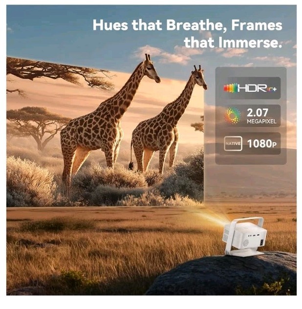 Aubor Mentech Projector with WiFi and Bluetooth