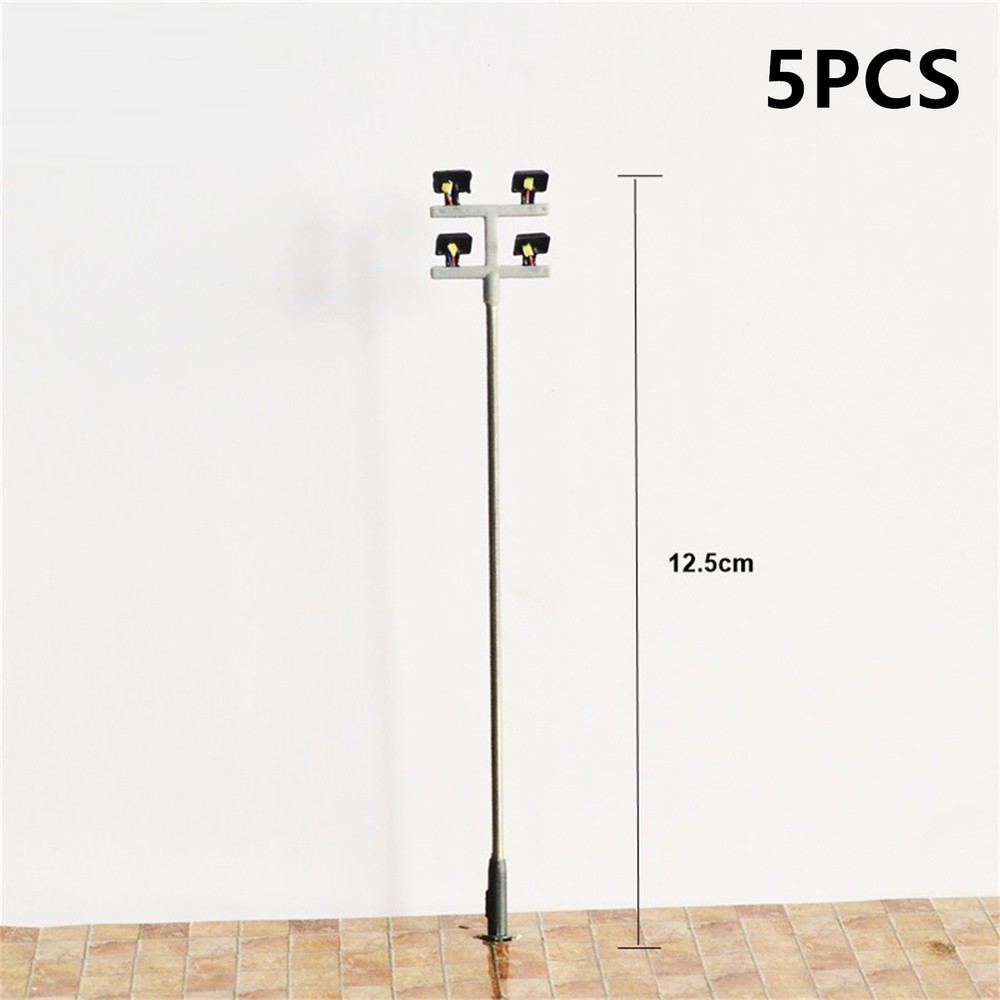 5PCS 1:100 3V Lighting Tower Model Building Scenery Layout Model Accessories