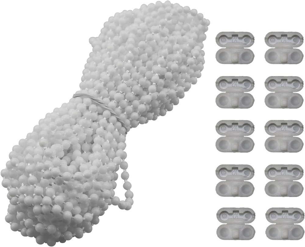 Blinds Pull Bead Chain Repairer Kit 10 Meter 10.94 Yards Plastic Roller Blind...