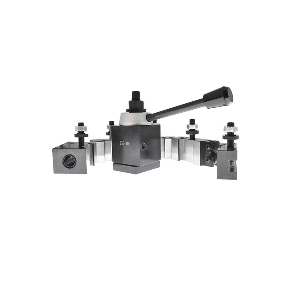 6Pcs 250-100 Piston Type Tool Post Set AXA Tool Post Set Quick Change Tool Po...