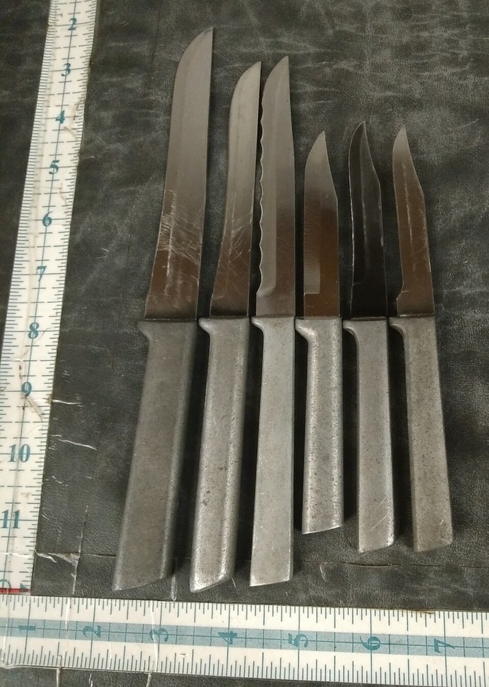 Stainless Kitchen Knives Modernist set of 6 Sharp