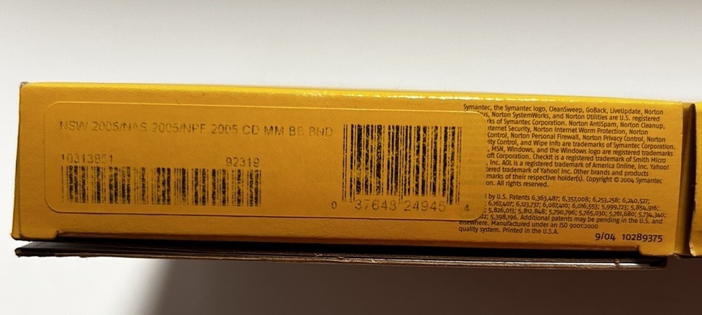 Symantec 2005 Norton SystemWorks, AntiSpam, Personal Firewall WINDOWS XP Home/Me
